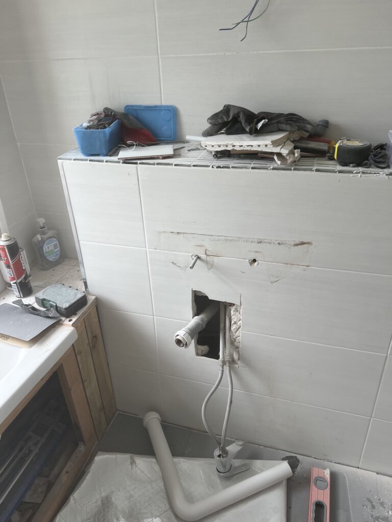 Old Sink removed and reinforced