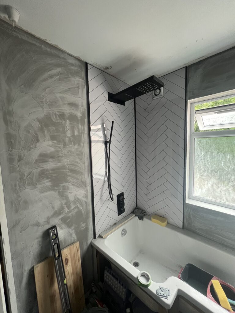 First coat of Microcement