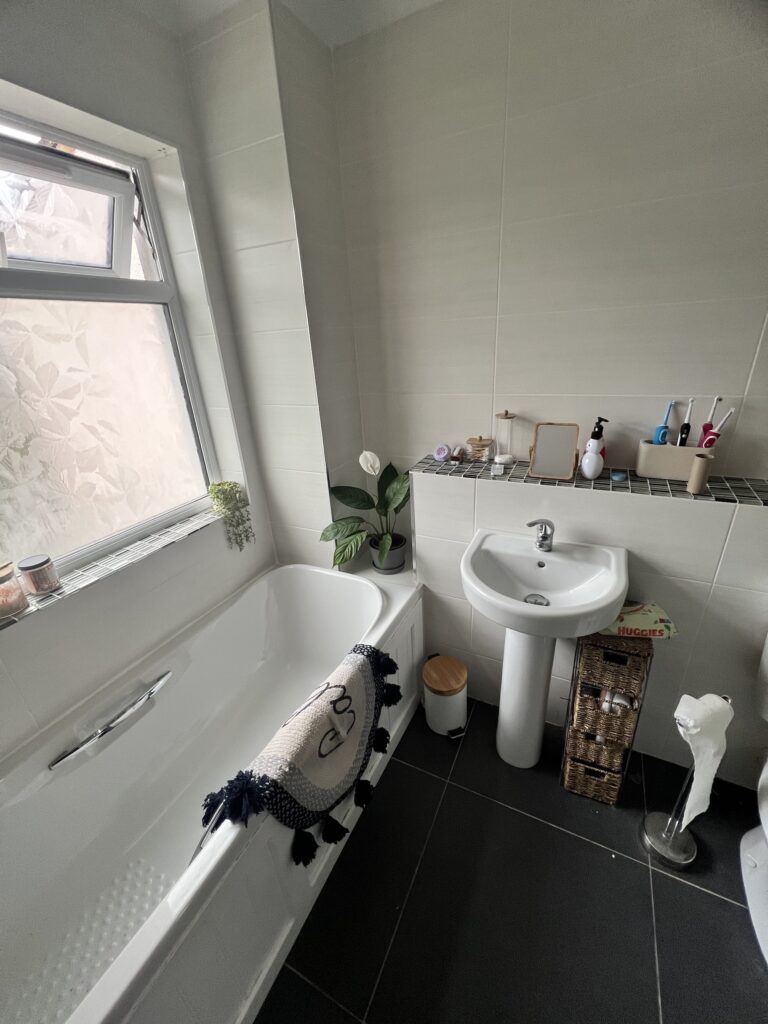 Original Bath, sink and tiling